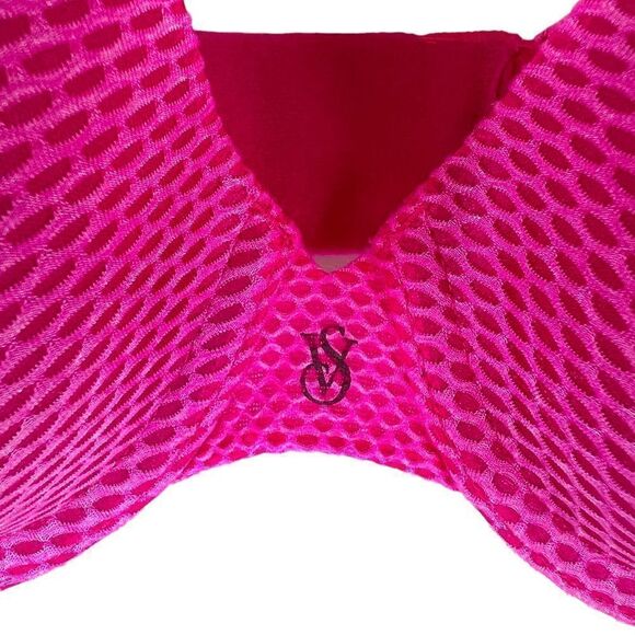 VICTORIA'S SECRET Uplift Semi Demi T-Shirt Bra in Hot Pink Size 32DD - Picture 4 of 10